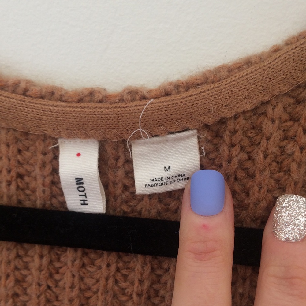 Anthro Moth Sweater Vest Shift - Picture 5 of 8